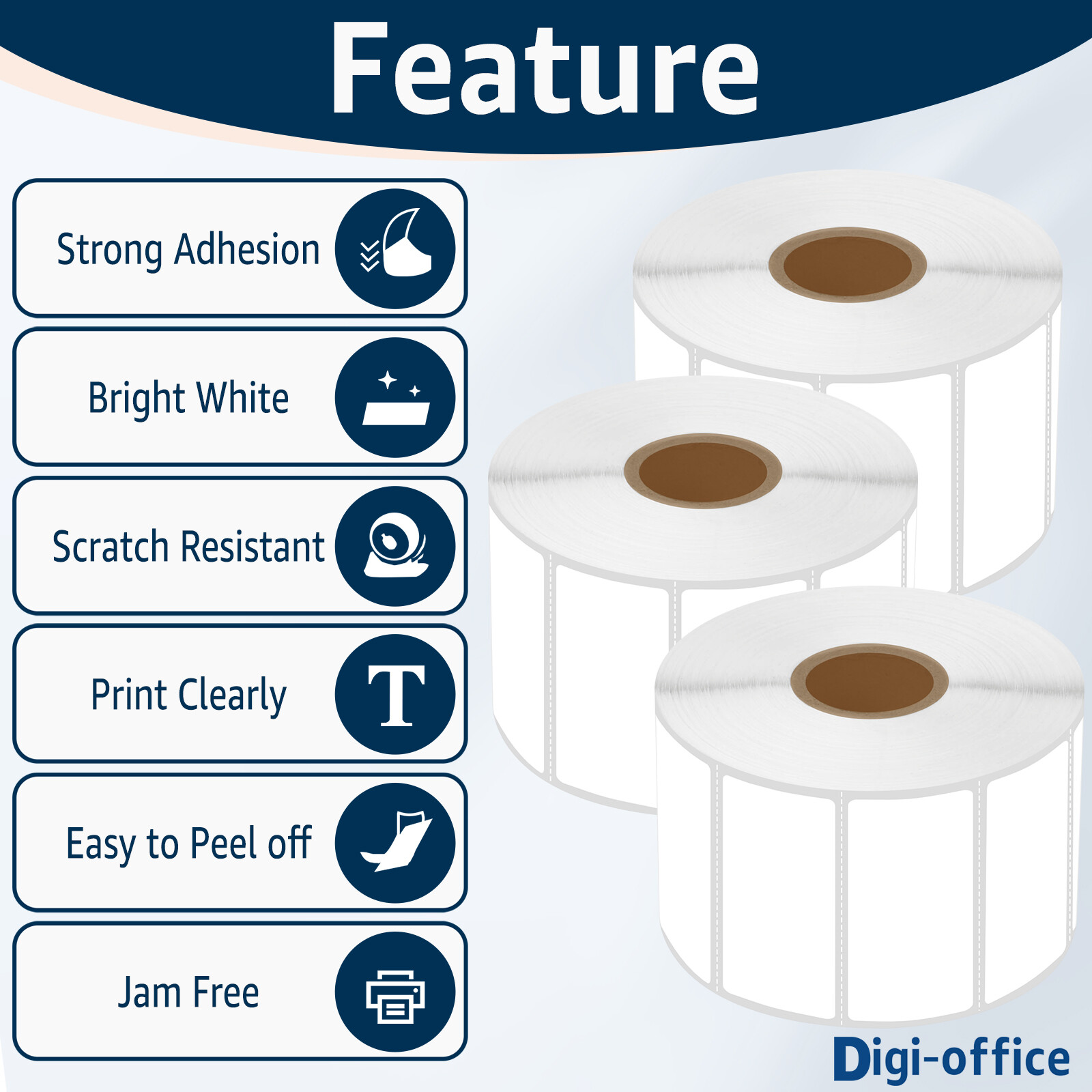 3Rolls 1000 Labels 2.25×1.25 Direct Thermal for Zebra LP 2824 2844 Eltron ZP450