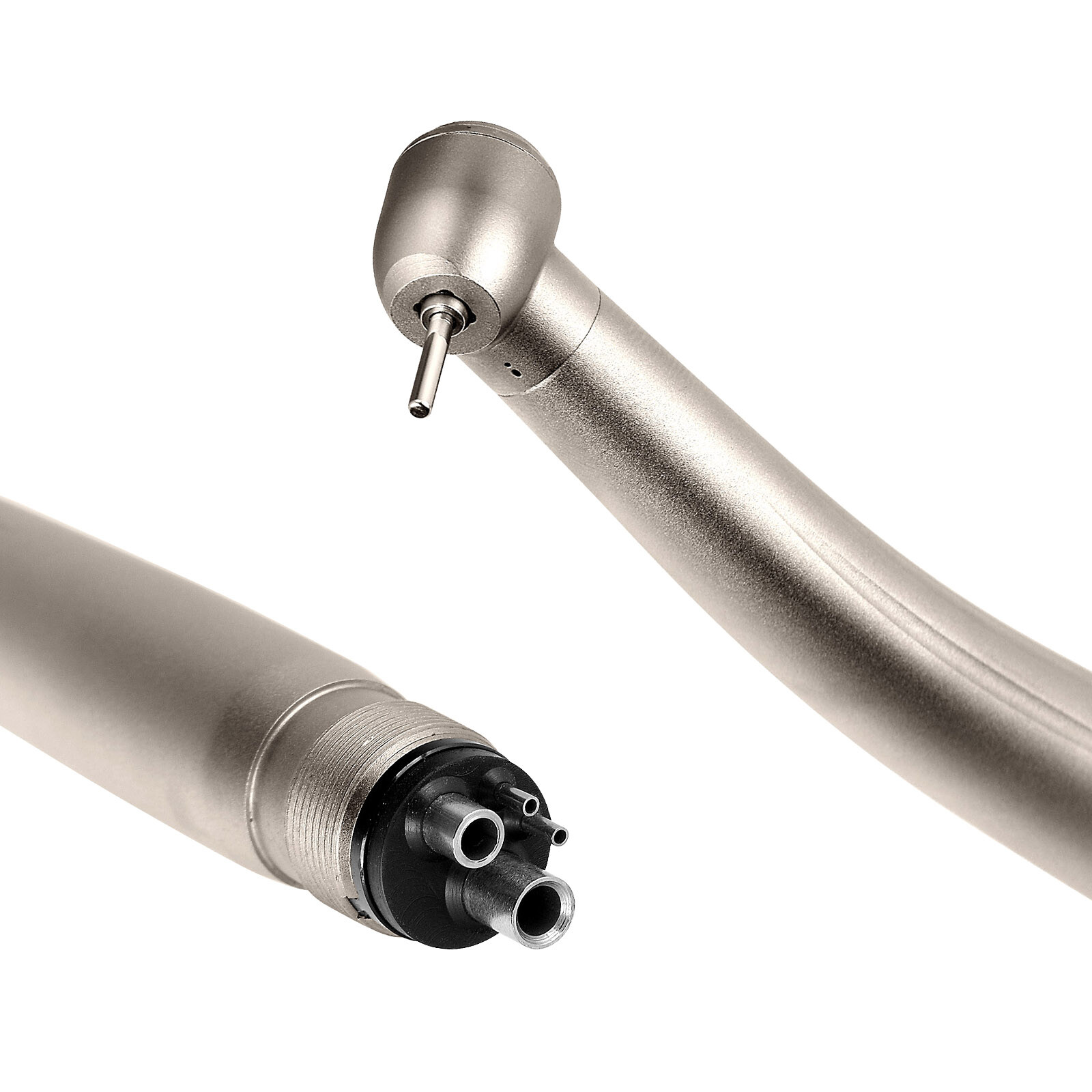 Dental High Speeds Handpiece Ceramic Rotor Push Button 4 Holes Single Way Spray