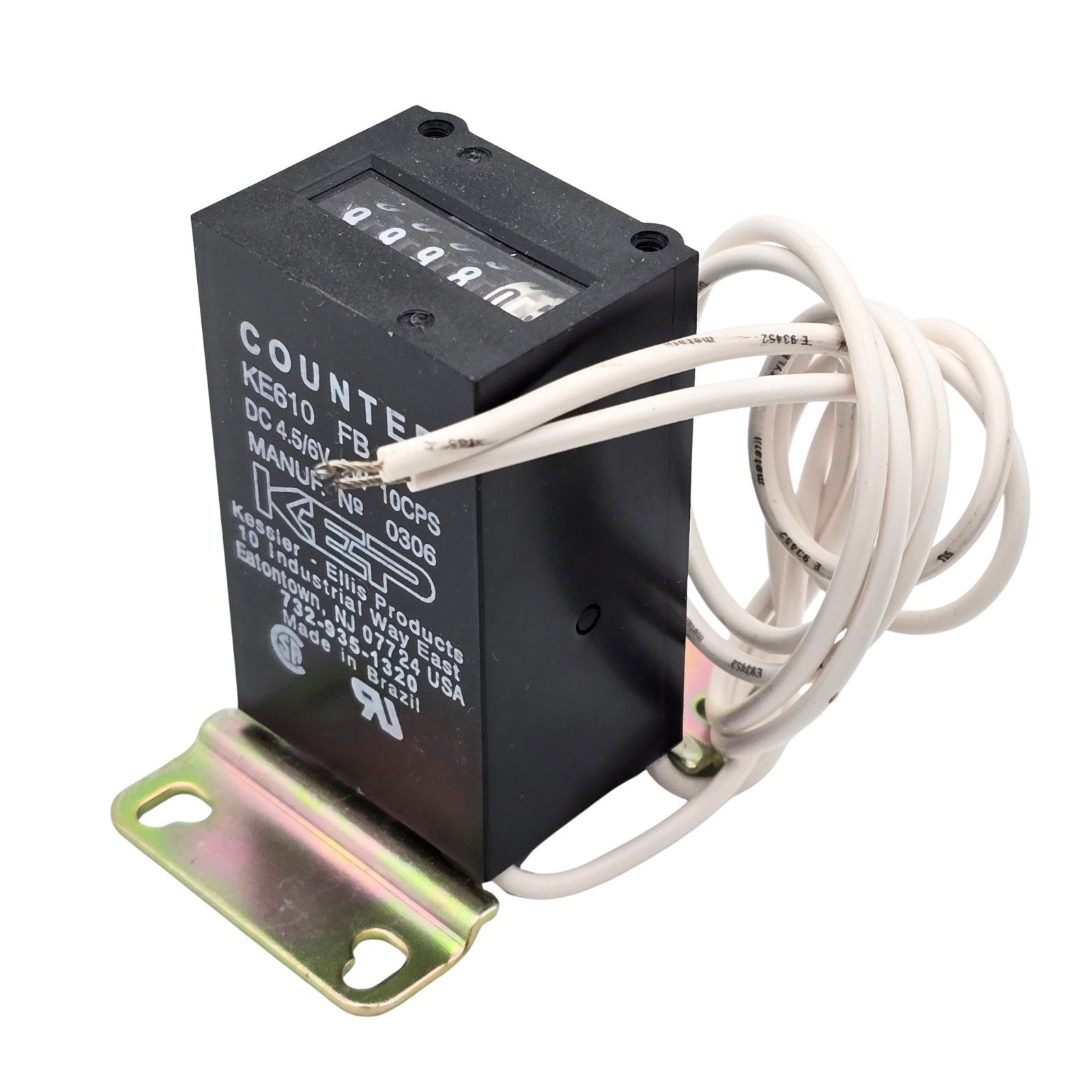 KEP KE610 FB 6 Digit Non Resettable Analog Mechanical Impulse Counter 4.5-6VDC
