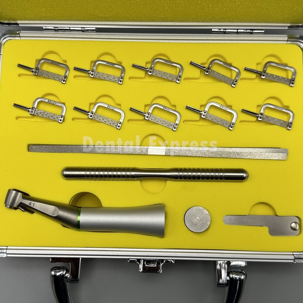 Dental Orthodontic Interproximal Enamel Reduction Strip Handle Kit IPR System