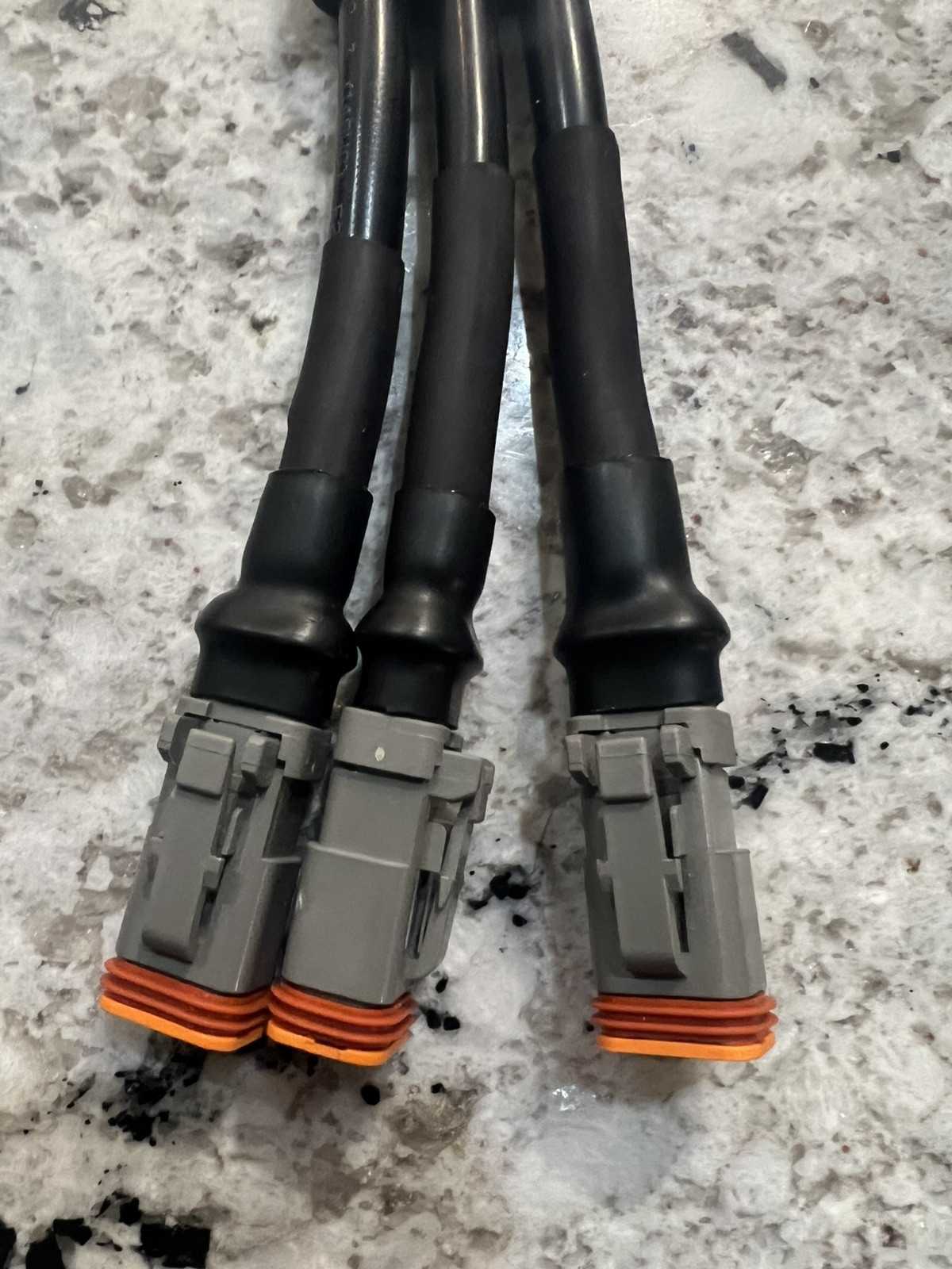 IP67 Y-type Waterproof Gray DT Connector 2Pin Female To Male Splitter Deutsch