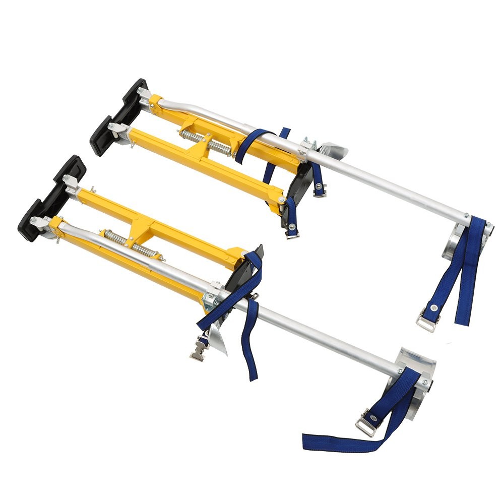 Adjustable 24″-40″ Drywall Stilts Aluminum Tool – Painting Painter Taping Yellow