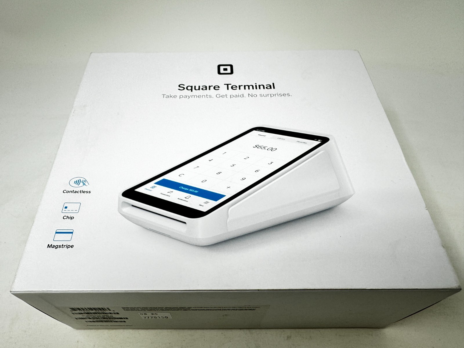 Square Terminal Credit Card Machine White Mobile POS Payment Processing