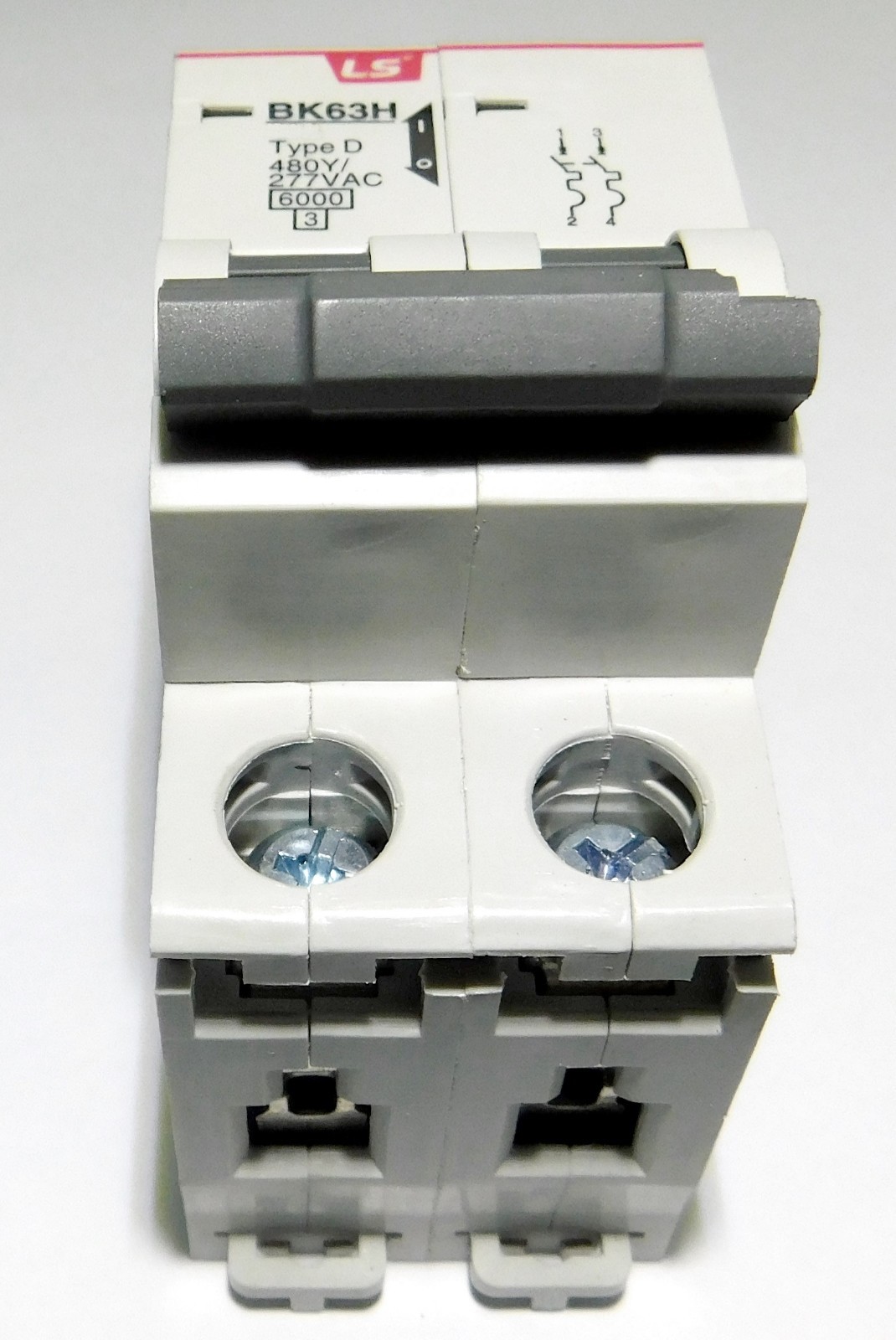 15 Amp LSis 2 Pole Din Rail MCB Circuit Breaker UL1077 6kA @ 480V; 10kA @ 240V