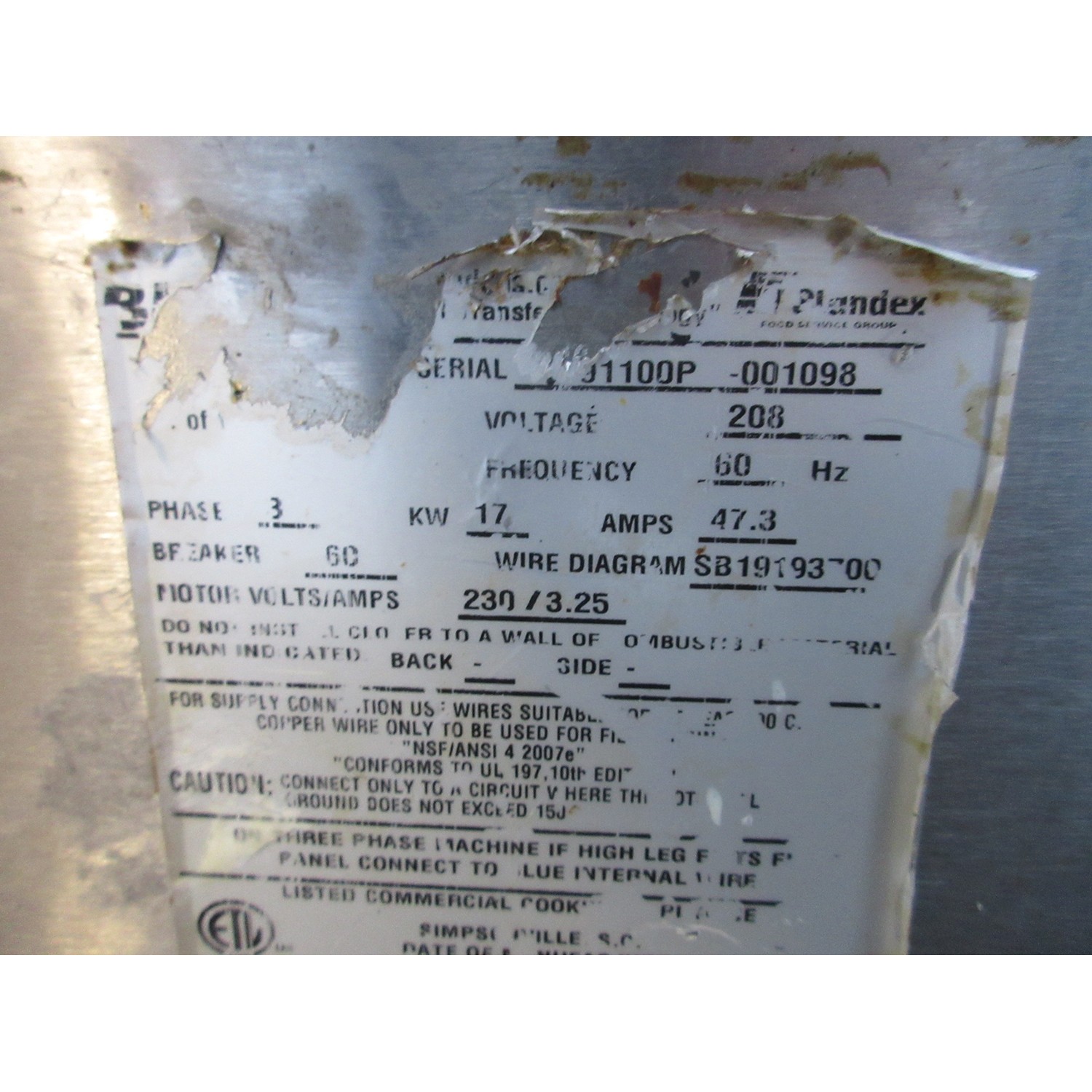 BKI Pressure Fryer, Model # BKI-PRESSURE, Used Excellent Condition