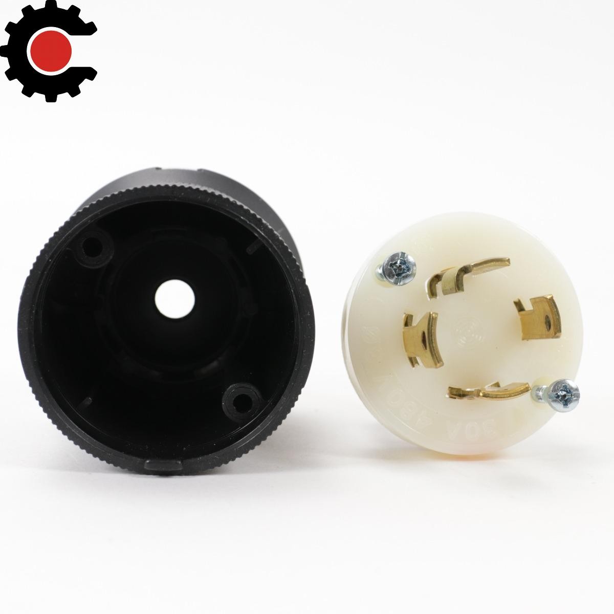 Hubbell HBL2731 Twist-Lock Plug, 30A 480V, NEMA L16-30P
