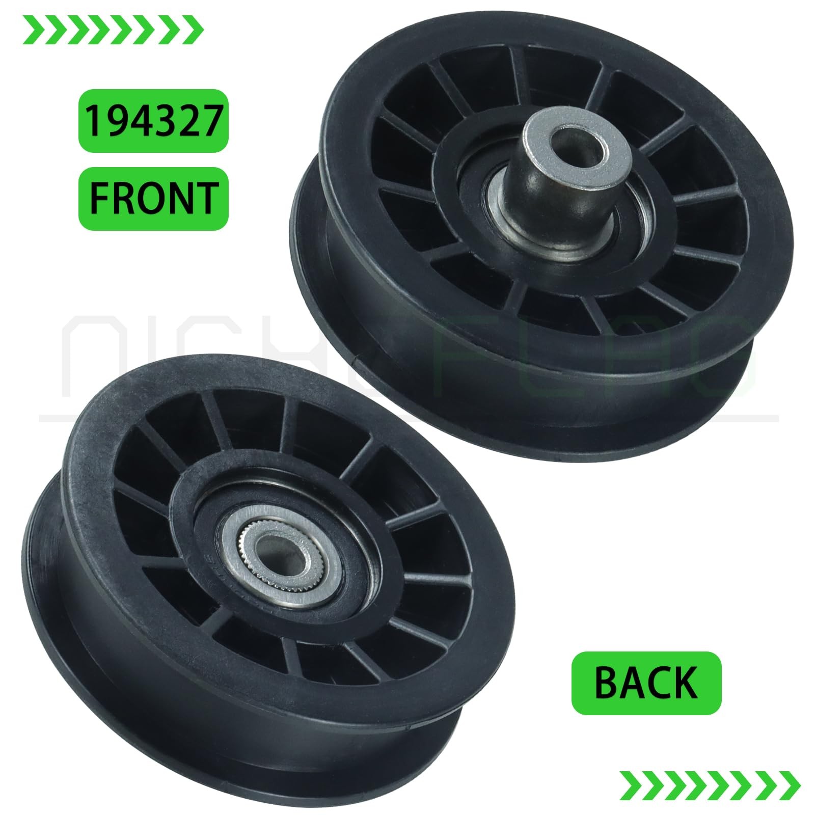NICHEFLAG 2 Pack 532194326 Idler Pulley with A28 2×532194326+1×532194327