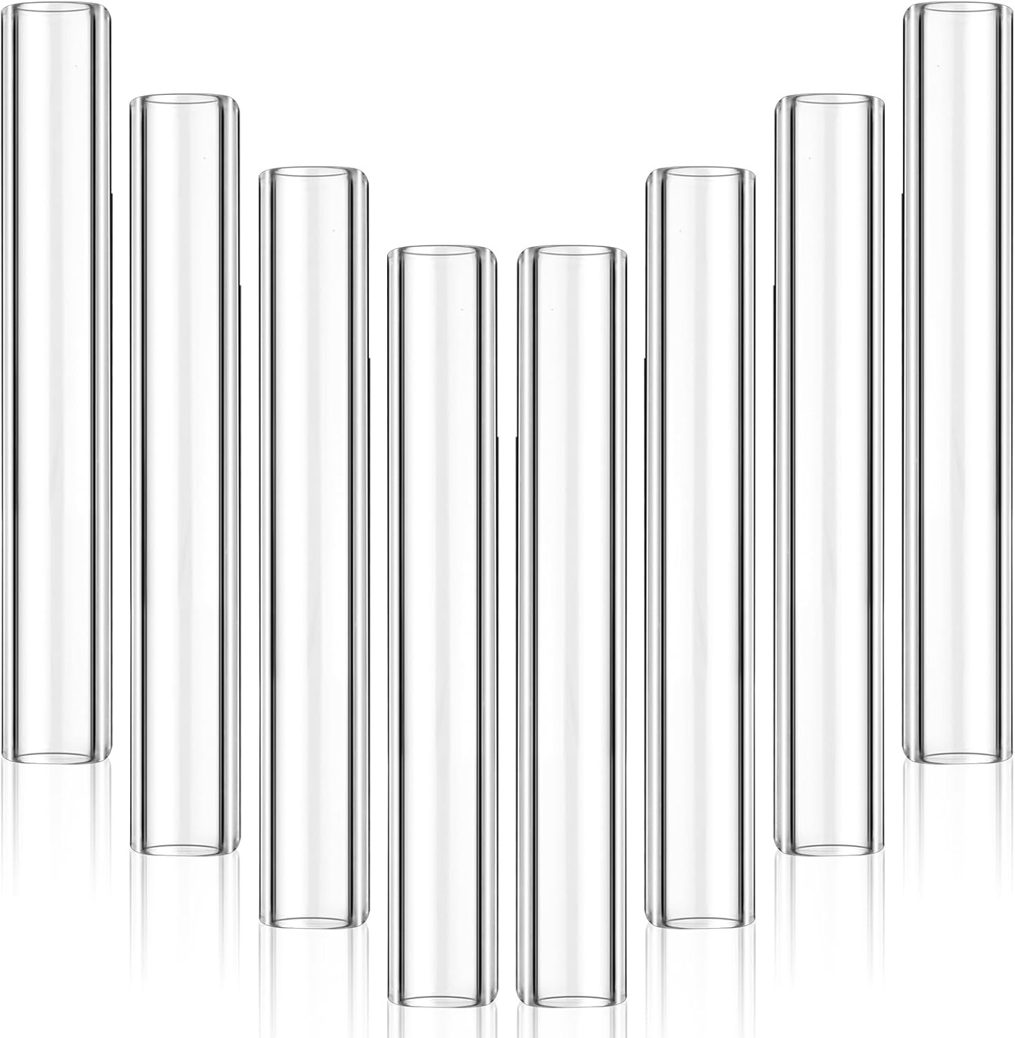 20Pcs 4″ Long Borosilicate Glass Blowing Tubes, 12mm OD 2mm Wall Thick Clear Gla