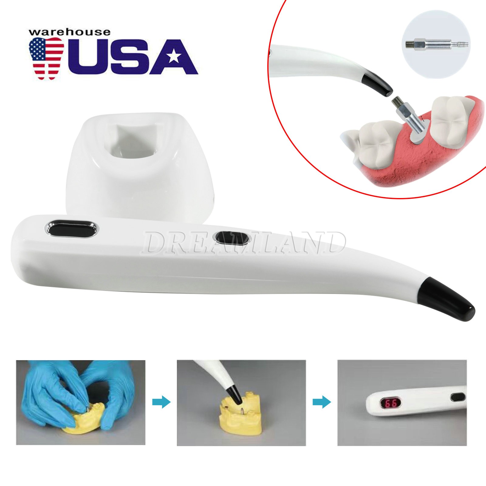 10 NSK PANA MAX Style Dental High Speed Push Button Handpiece 4 Hole Fit SANDENT