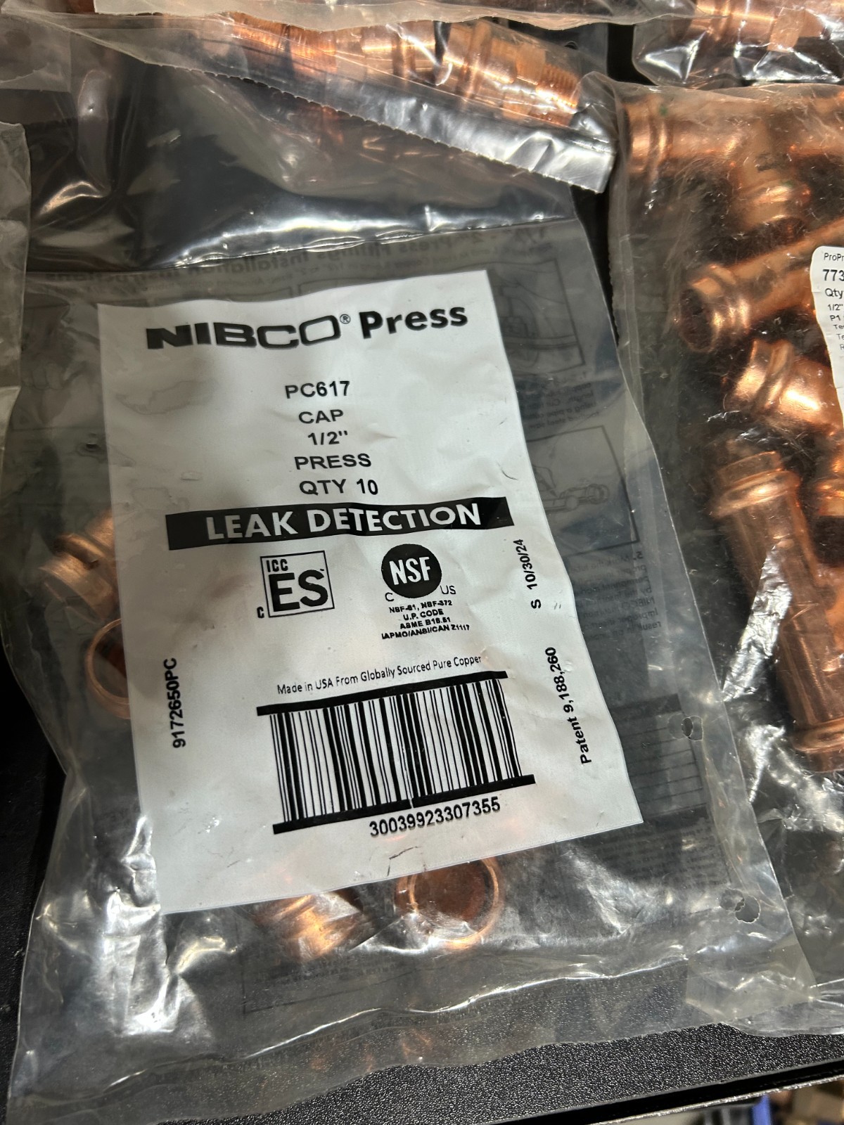 NIBCO VIEGA PROPRESS 1/2″ COPPER FITTINGS QTY (120) NIB *USA+GER*