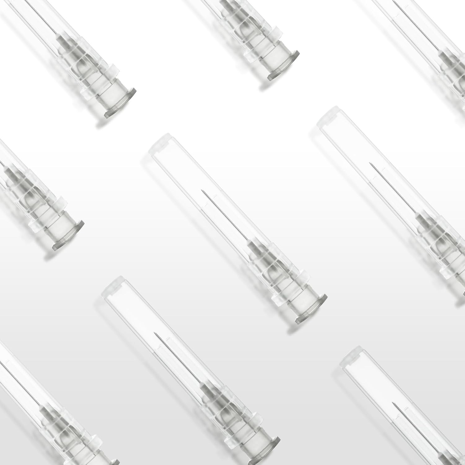 27 Gauge 1/2 Inch Disposable Needles with Caps – Luer Lock Lab Dispensing Access