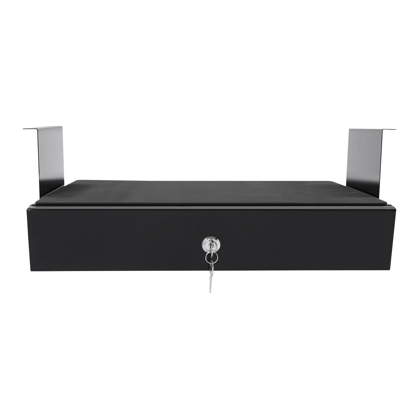 Sliding Under Desk Storage Drawer Pull-out Drawer W/Computer Pad For Stand Desk
