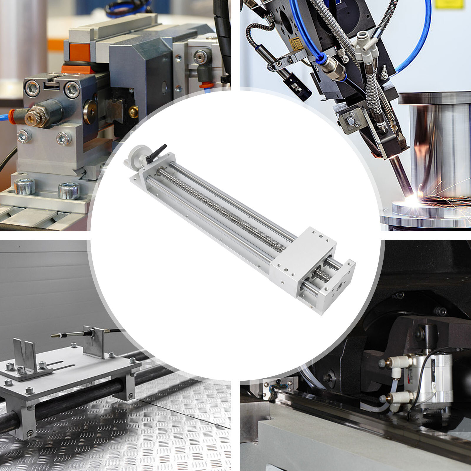 Manual Sliding Table Linear Stage SFU1605 Rail Guide CNC Slide Stroke 400mm 16in