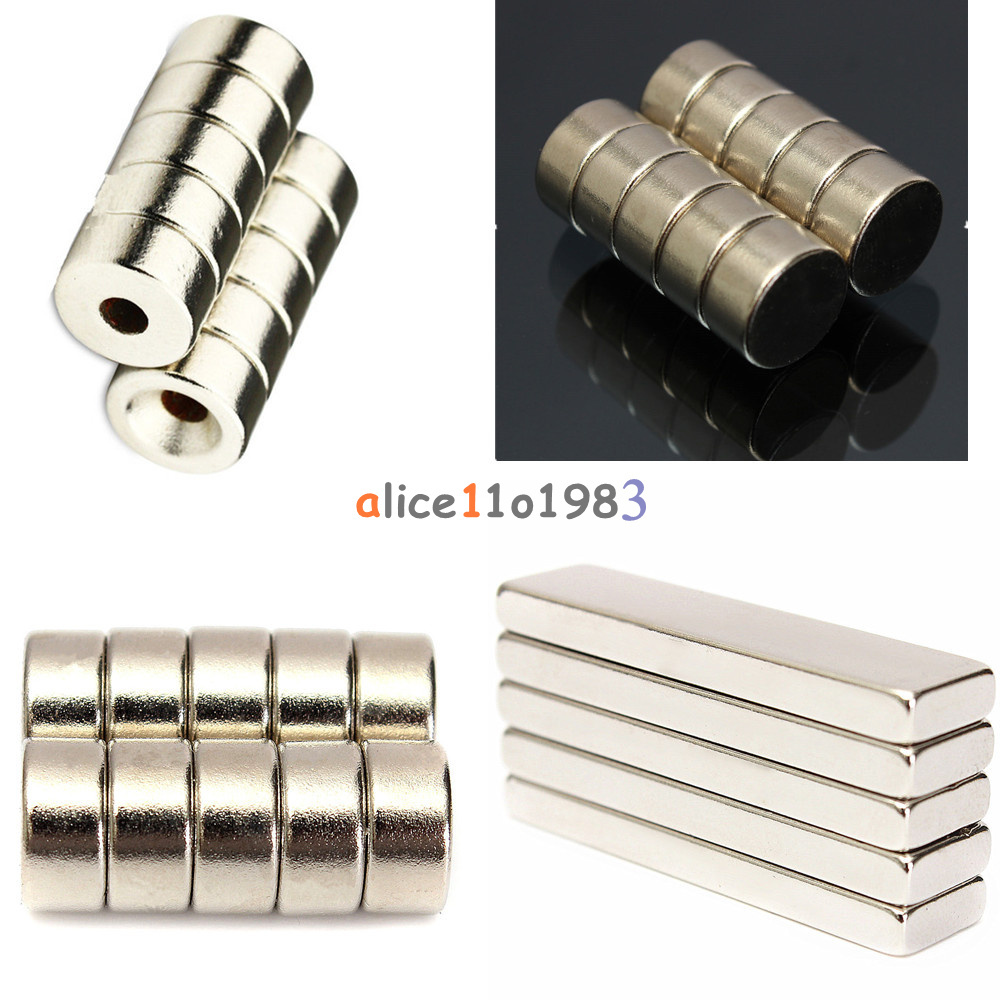 5/10PCS Super Round Strong Fridge Magnets Rare-Earth Neodymium Magnet N50 N52
