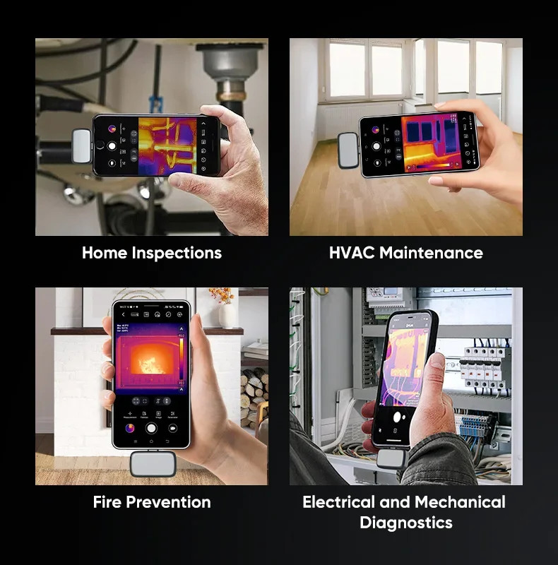 GOYOJO Thermal Imaging Camera for Android/iphone 15/16/17 192×192 IR Resolution