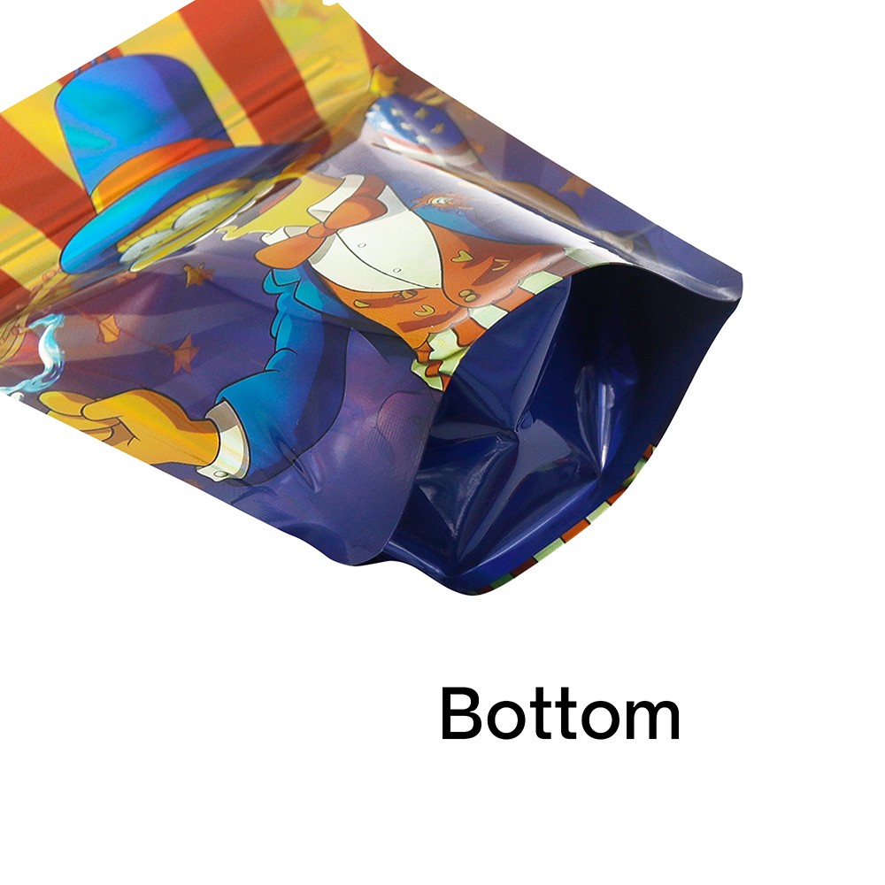 3.5g Mixed 100pcs Mylar Bags Smell Proof Food Storage Pouches Zip Seal Bags