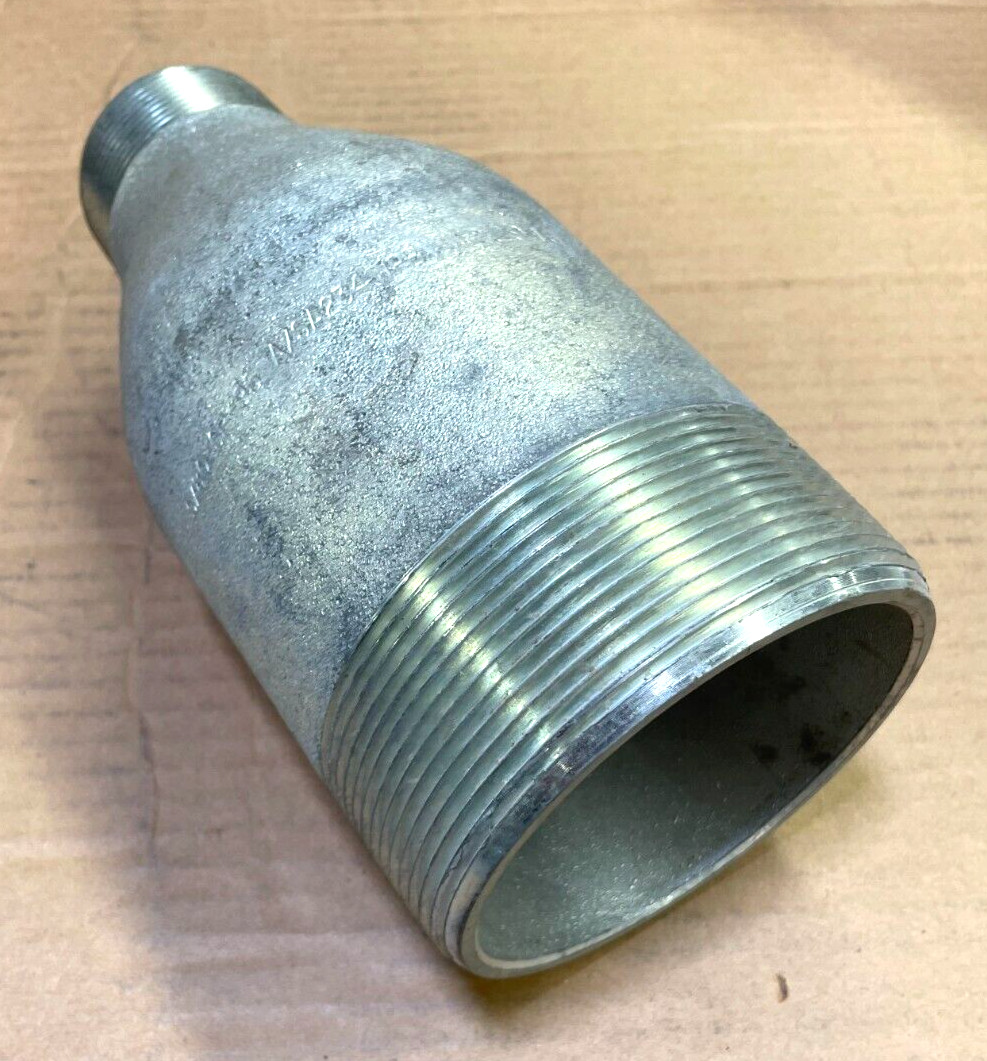 SWAGE NIPPLE 4″ x 2″ Schedule 80 Concentric Thread Both End A234 WPBN SP95 *USA*