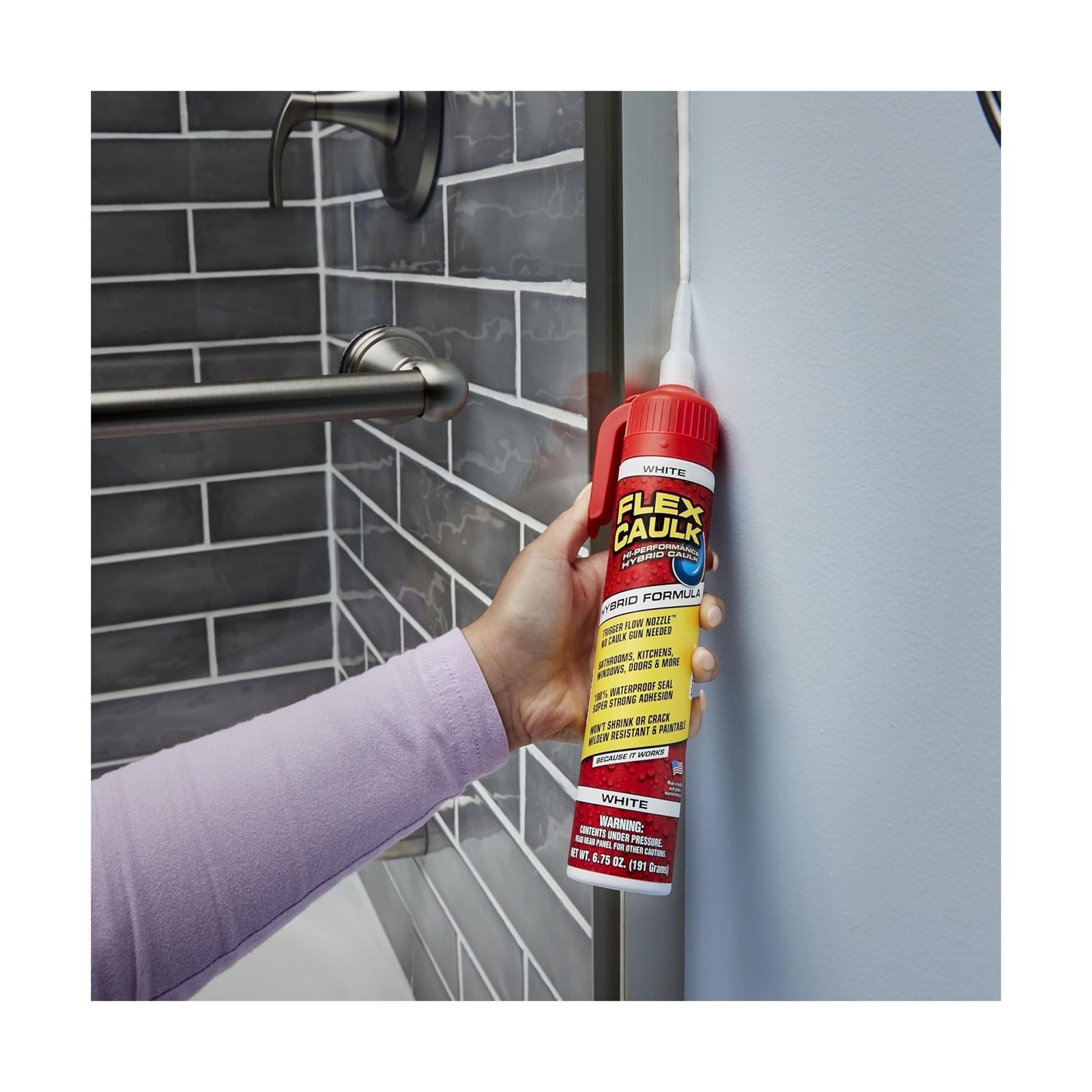 Flex Caulk, Waterproof & Weatherproof Hybrid Polymer Sealant, S… USA FAST SHIP