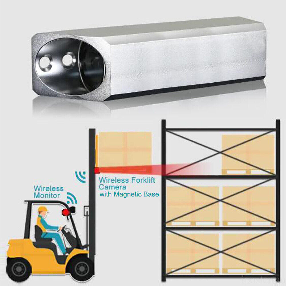 Digital Wireless 7″ Split Monitor + Magnetic Camera For Forklift Front View