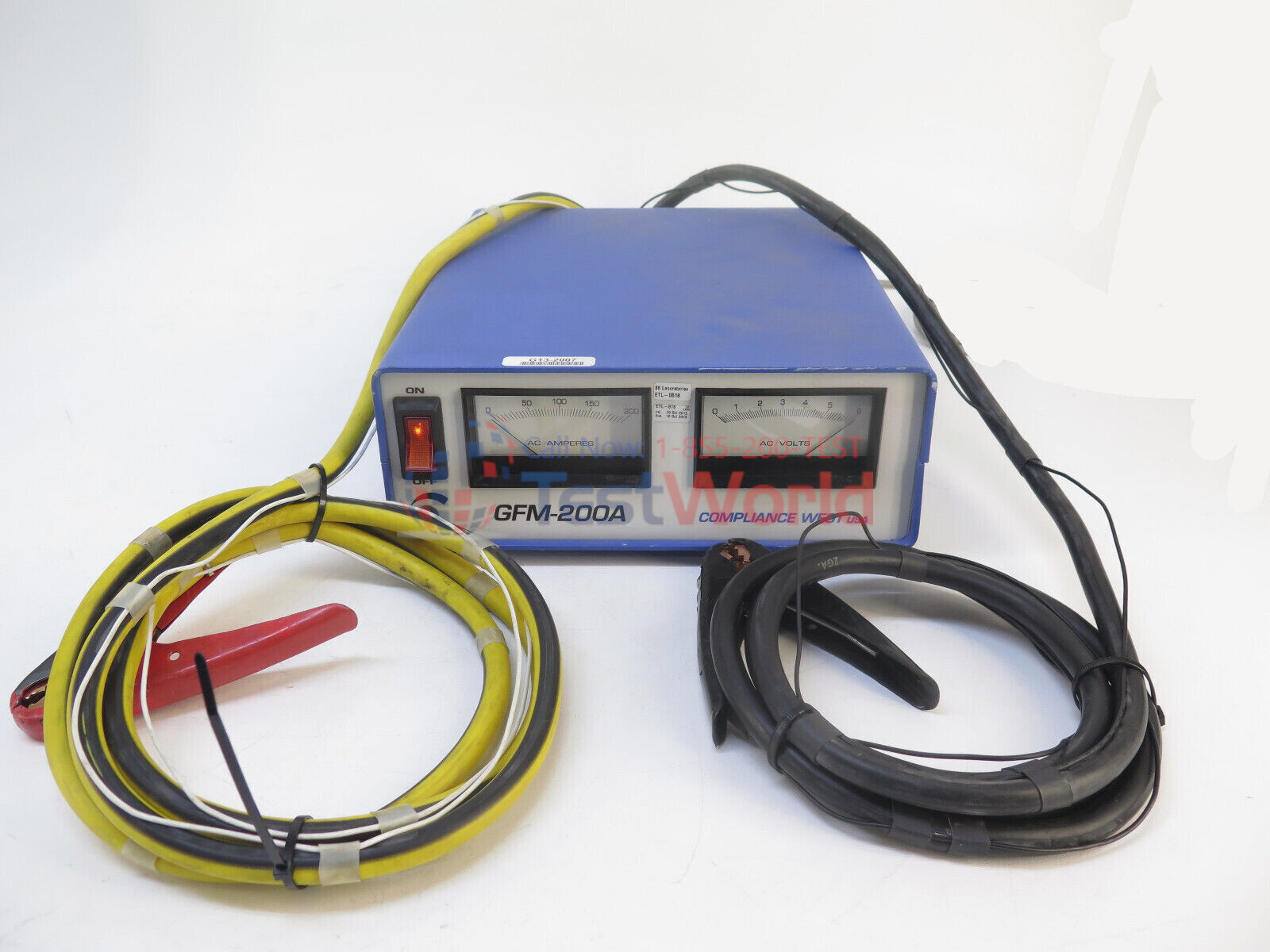 Compliance West GFM-200A Ground Continuity Tester Output 0-200 Amps ac ± 3%