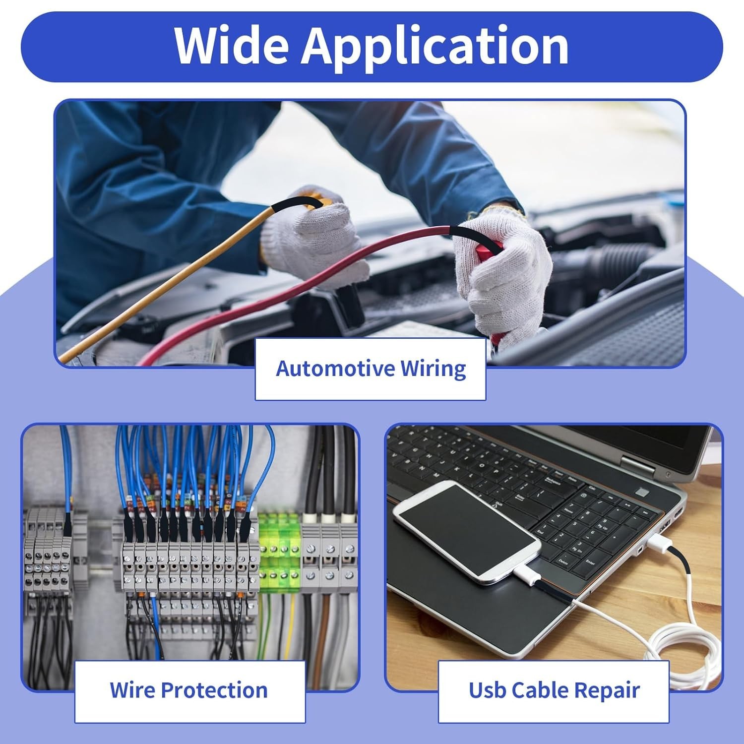 446 Pcs Heat Shrink Tubing Kit-4:1 Ratio Adhesive Lined Marine Grade Shrink