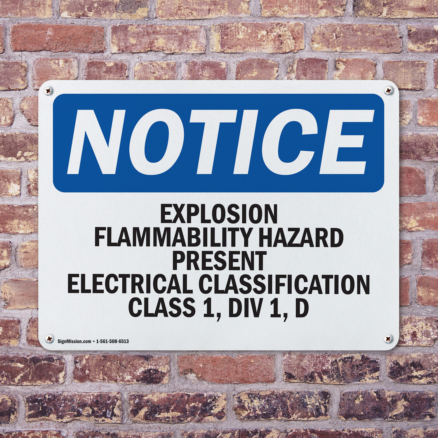 (2 Pack) Explosion Flammability Hazard Present Electrical OSHA Notice Sign Decal