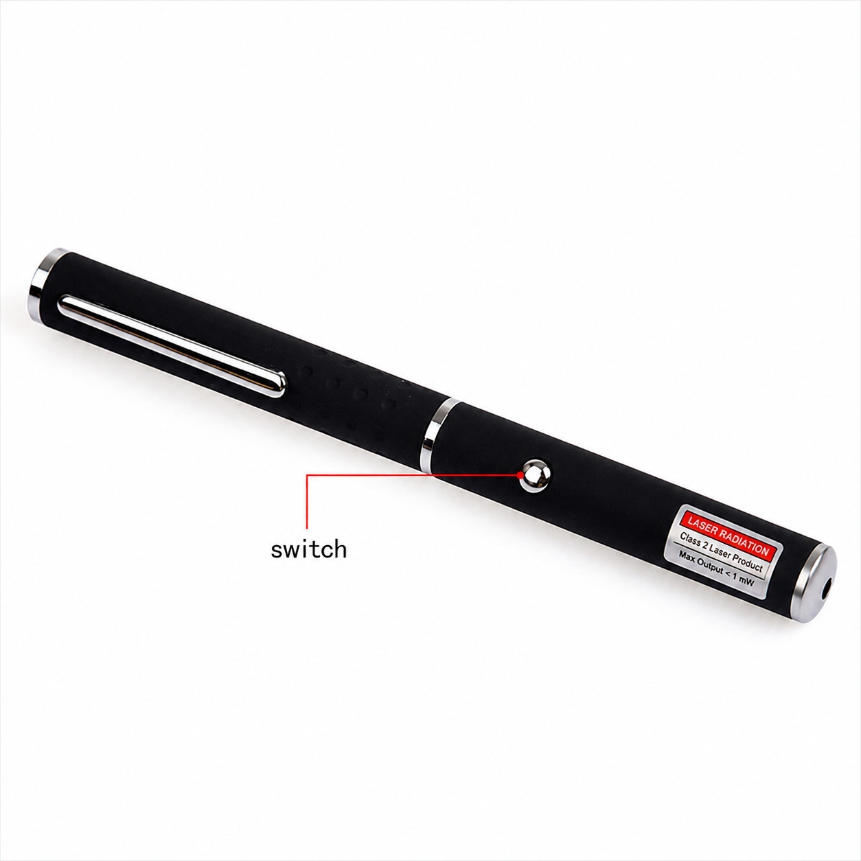 3 Pack Class II Presentation Laser Pointer Pens Red Green Violet 1mW AAA