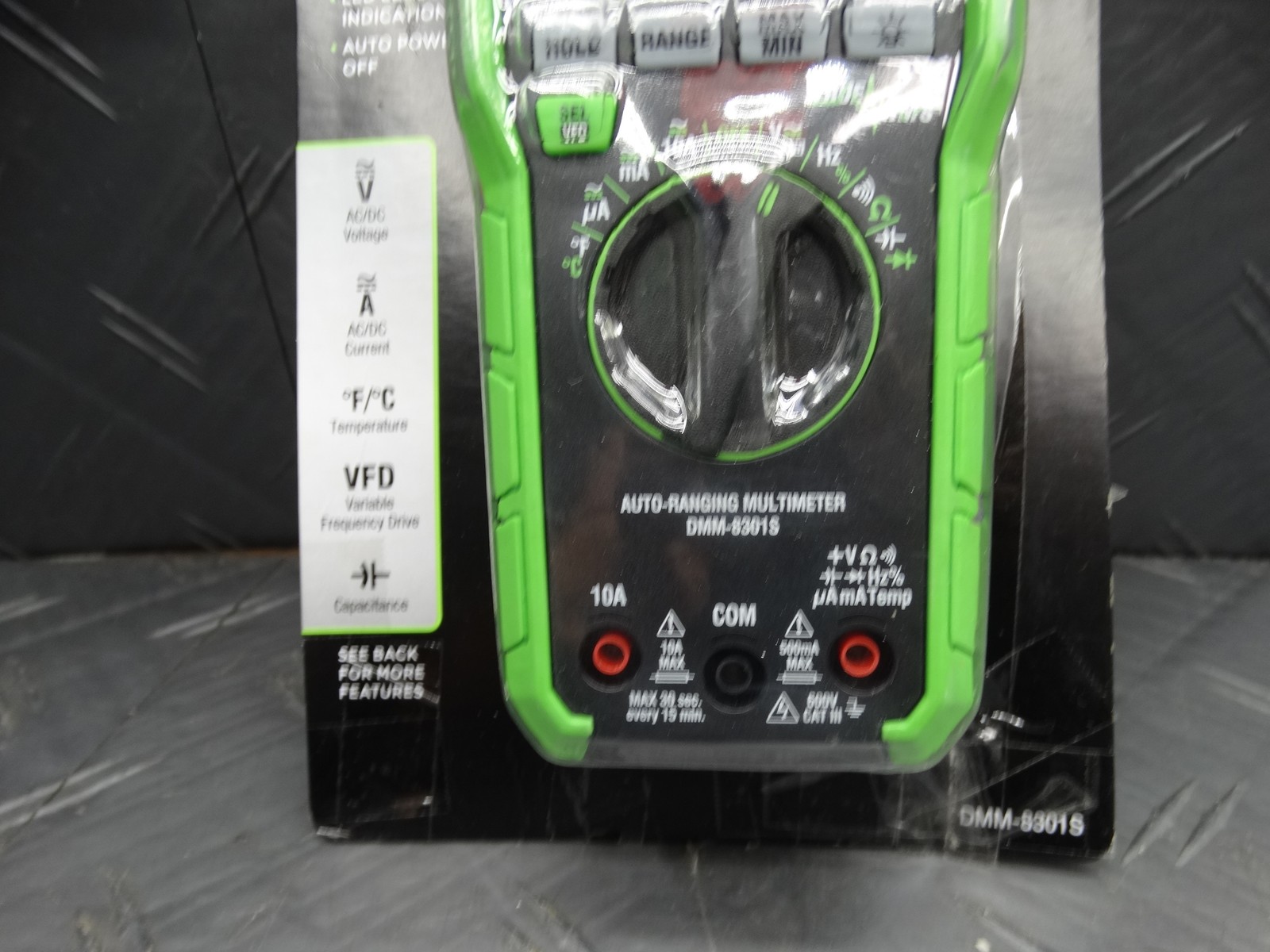 Commercial Electric 600V True RMS Auto-Ranging Digital Multimeter w/ Temperature