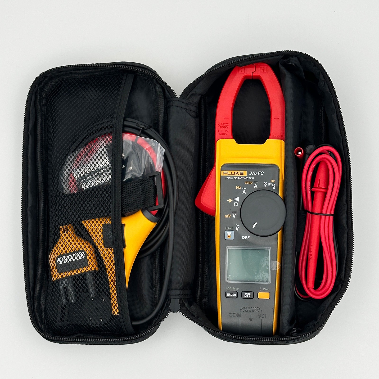 Fluke 376 FC True-RMS AC/DC Volt Ohm Amp Clamp Meter WIFI Connection With iFlex