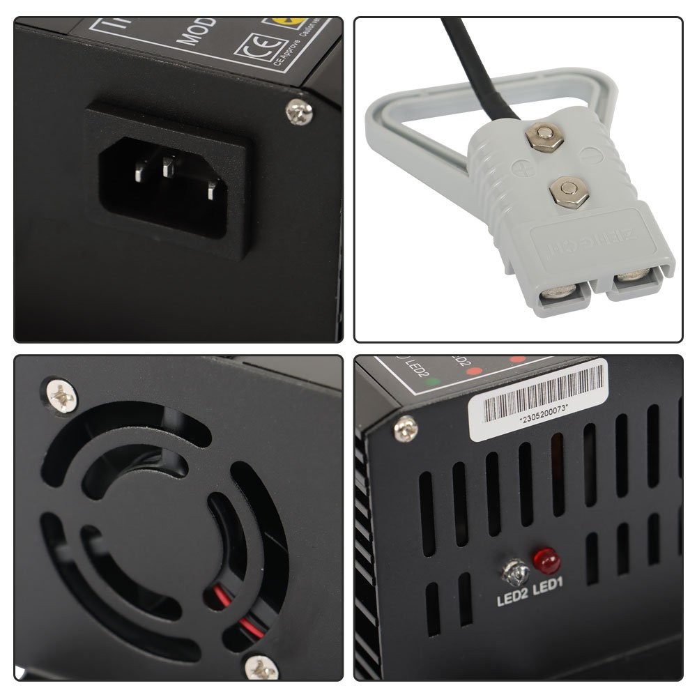 Pallet Jack Battery Charger w/ 175A Rating SB175 Connector 24Volt Floor Scrubber