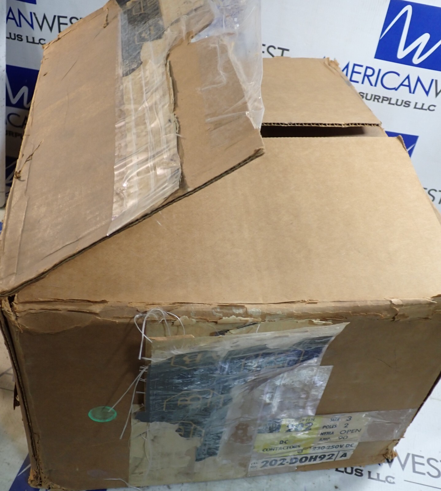NEW Allen Bradley DC Contactor 202-D0H92 Size 3 2 Pole 90A 230-250VDC NEMA Open