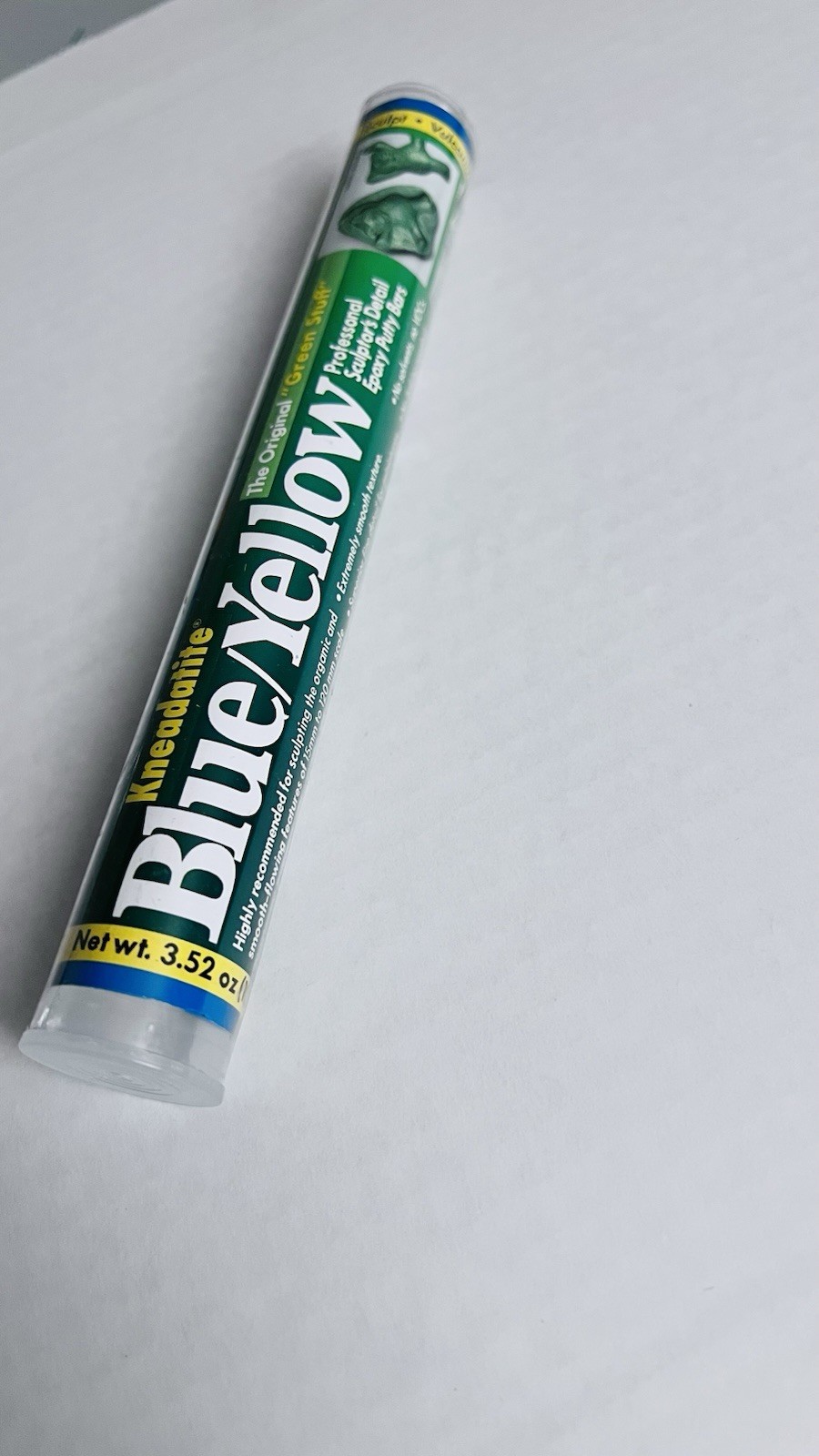 «Green Stuff» Blue/Yellow Epoxy Putty Stick 7″ By Polymeric Systems