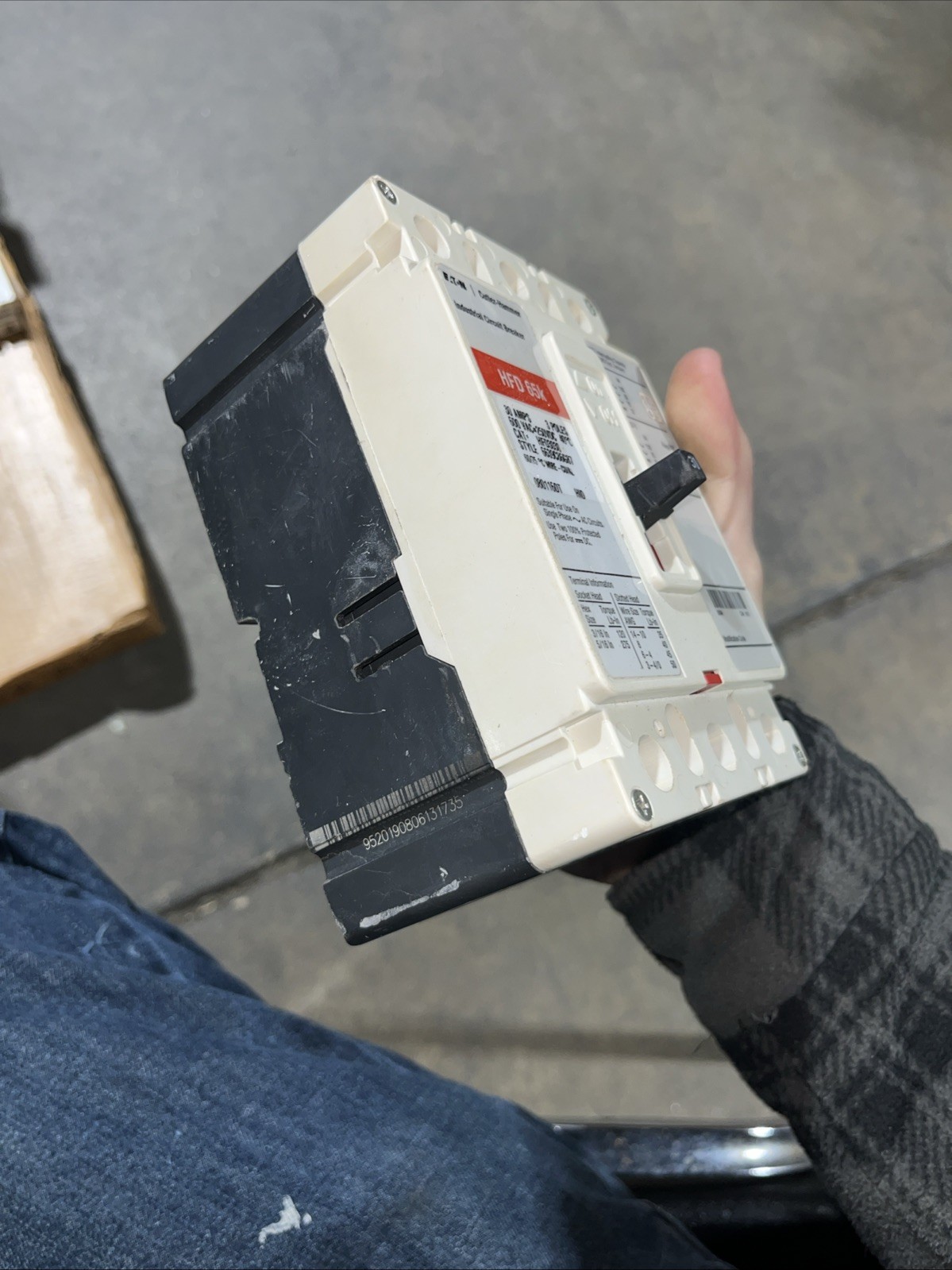 Eaton Cutler Hammer HFD3030 3 pole 30 amp 600vac 250v , New Pull Out