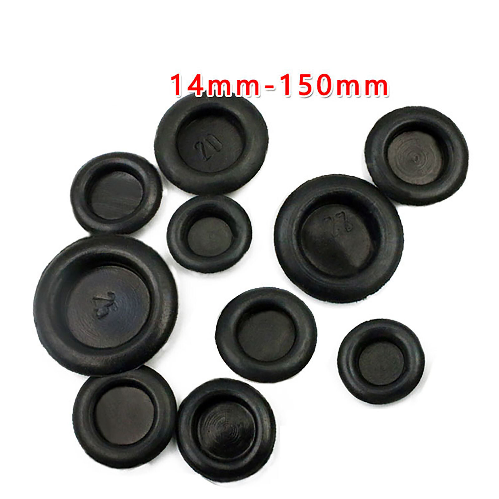 Blanking Rubber Grommets Closed Blind Grommet Plugs Bung 14mm – 150mm Black