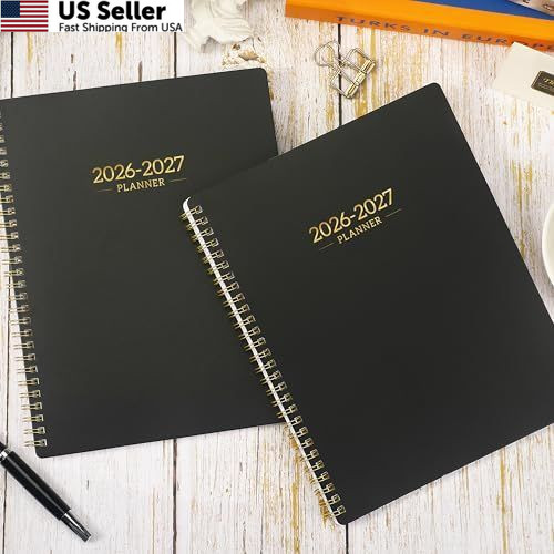 2026-2027 Planner – Calendar/Planner 8 inches X 10 inches, Black