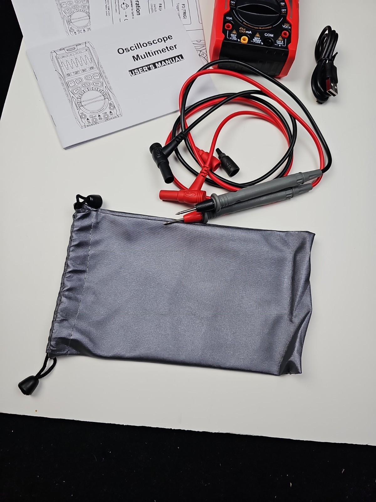 3 in 1 Oscilloscope Digital Multimeter 12MHz 50MSa/s Generator Portable Tester
