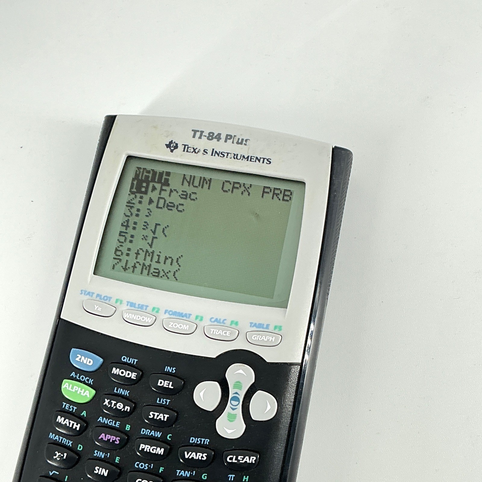 Texas Instruments TI-84 Plus Graphing Calculator Black Silver with Cover
