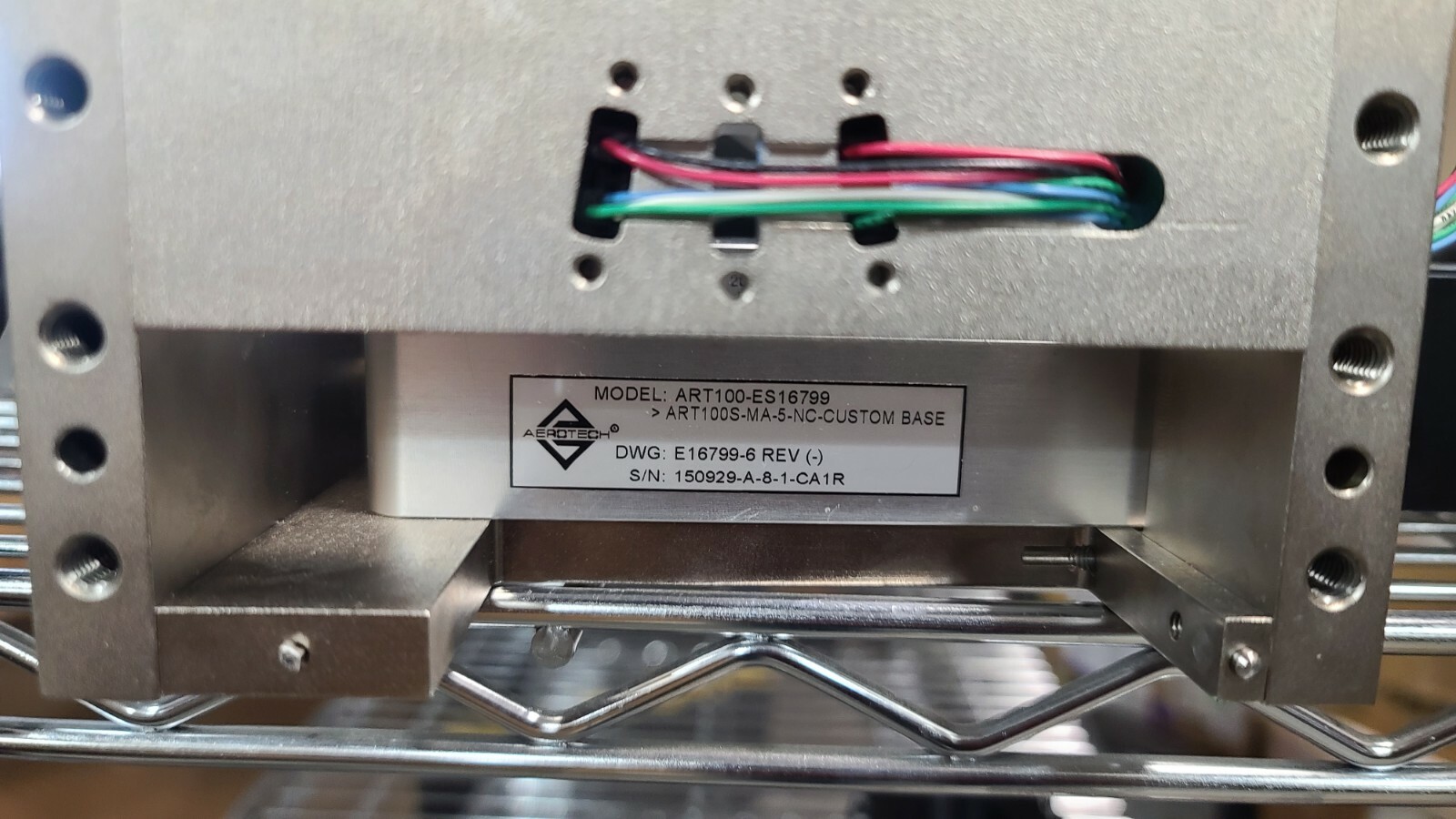 Aerotech art100 100mm 4in rotary stage stepping motor 0.001 degree accuracy