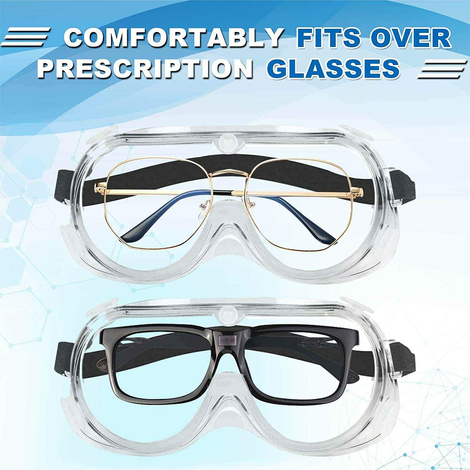 1PC Sealed Anti Fog Clear Safety Goggles Glasses Wildfire Anti Smoke and Dust