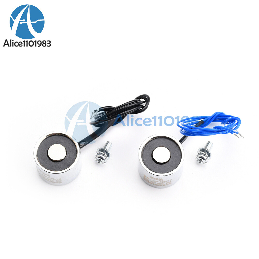DC 5/12/24V 3KG/8KG Lifting Holding Magnet Electromagnet Solenoid Electro Magnet