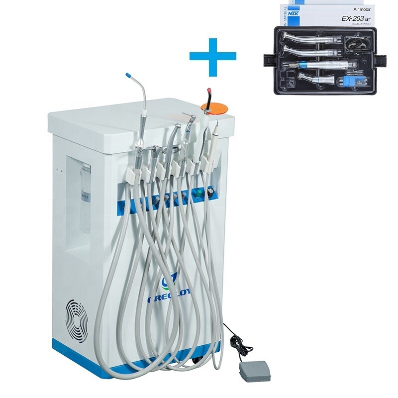Mobile Dental Delivery Unit GU-P209 Portable Treatment System + Handpieces 4H US