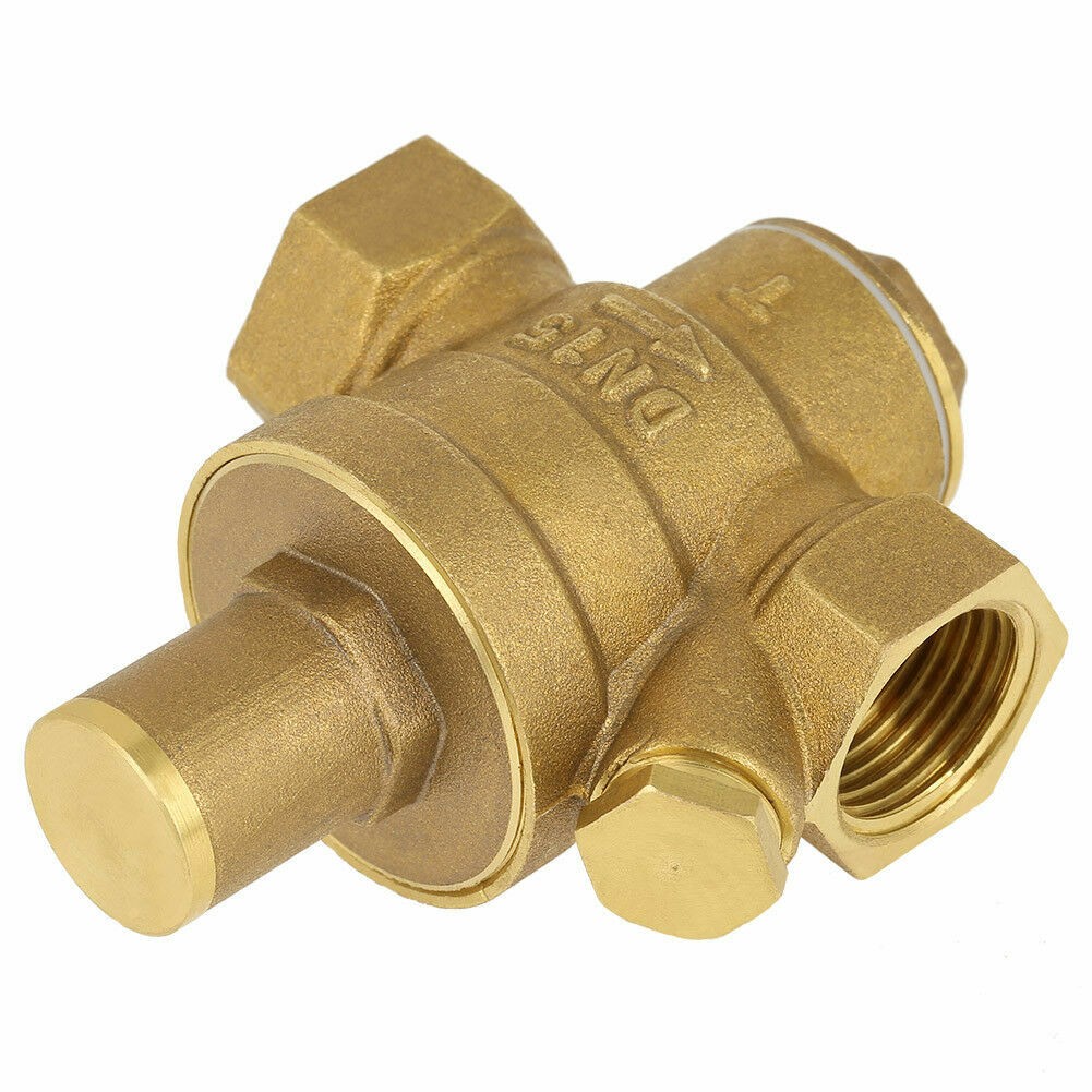 Water Pressure Regulator DN15(1/2″) 15mm Adjustable Brass Reducing Valve New&