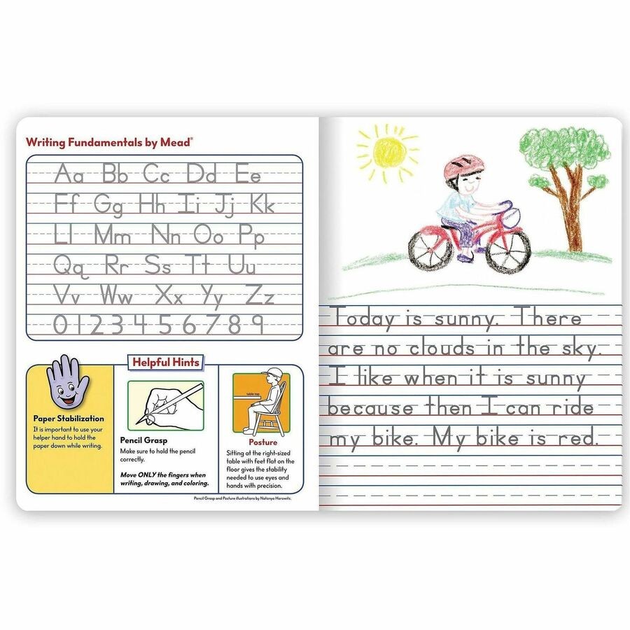 Mead MEA09554 K-2 Classroom Primary Journal 100 Sheets Blue/White