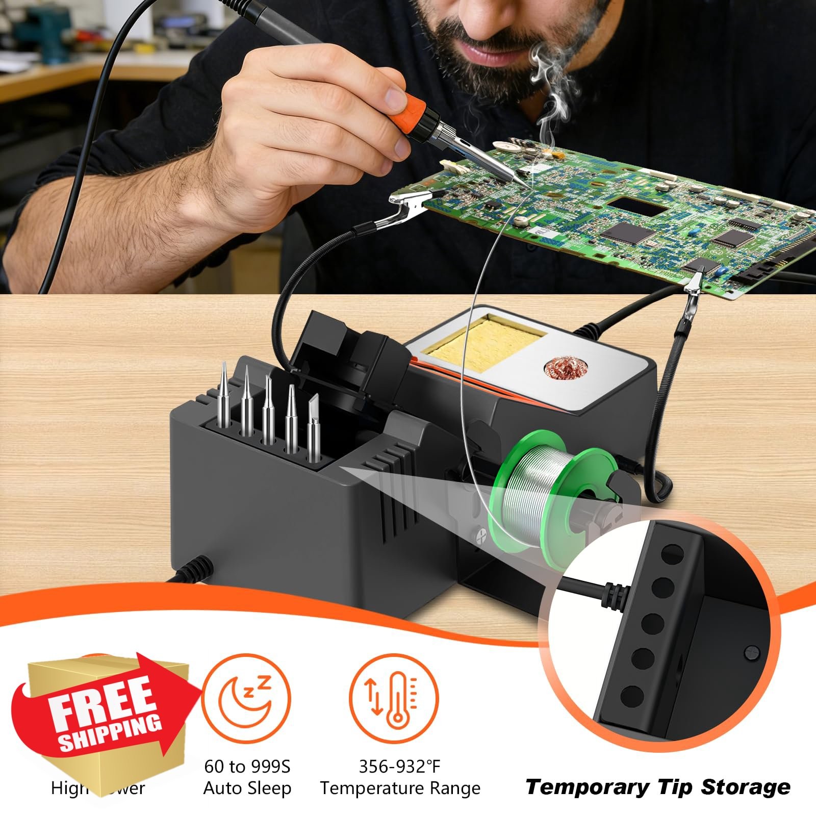Crtsweker Gray 140W Soldering Station Kit
