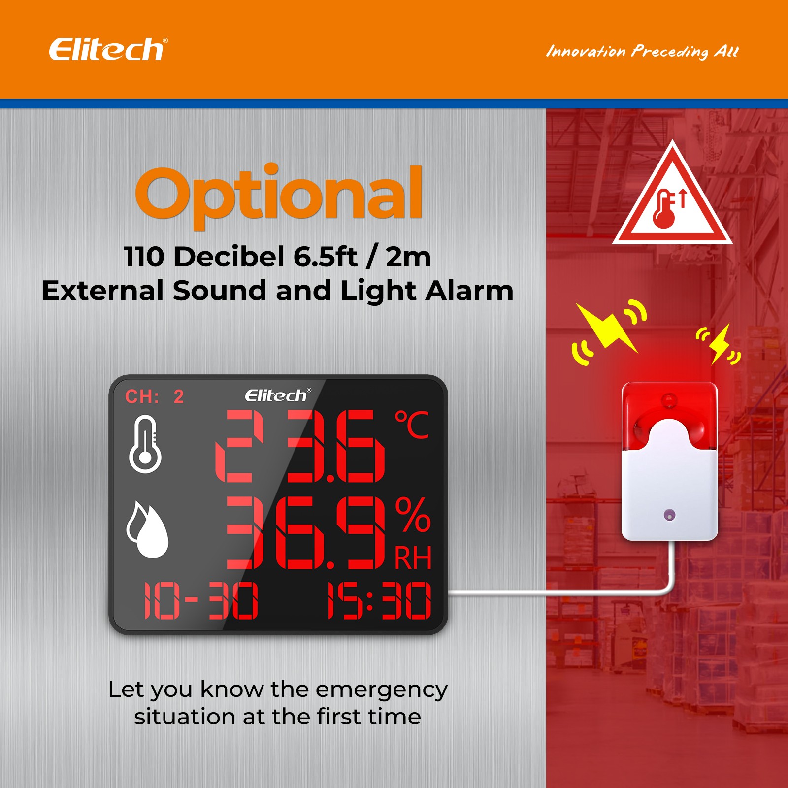 Elitech DR-230W Professional Lab Data Logger Humidity Temperature Monitor Wifi