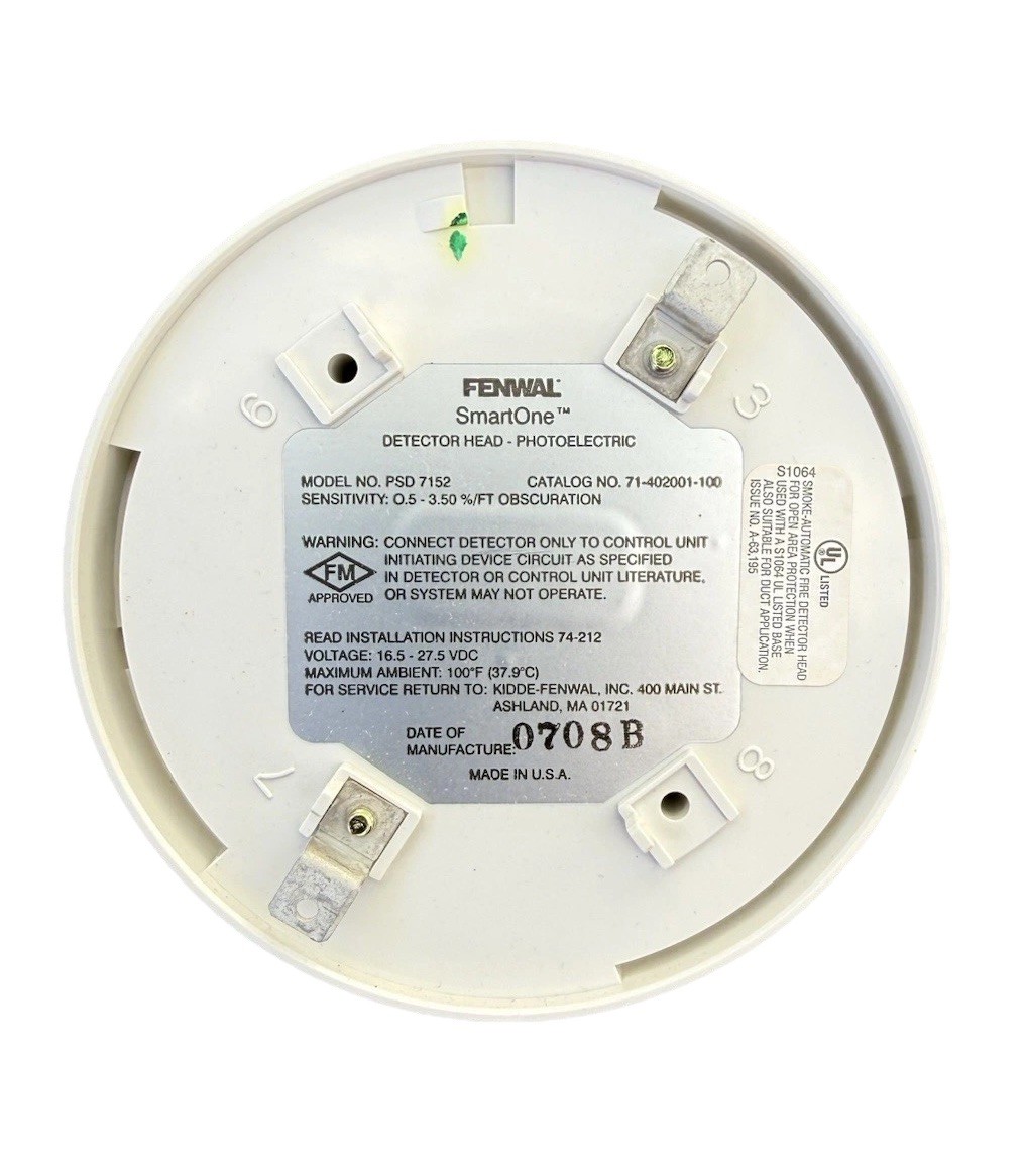 NEW Fenwal PSD-7152 SmartOne Photoelectric Smoke Detector Head 71-402001-100