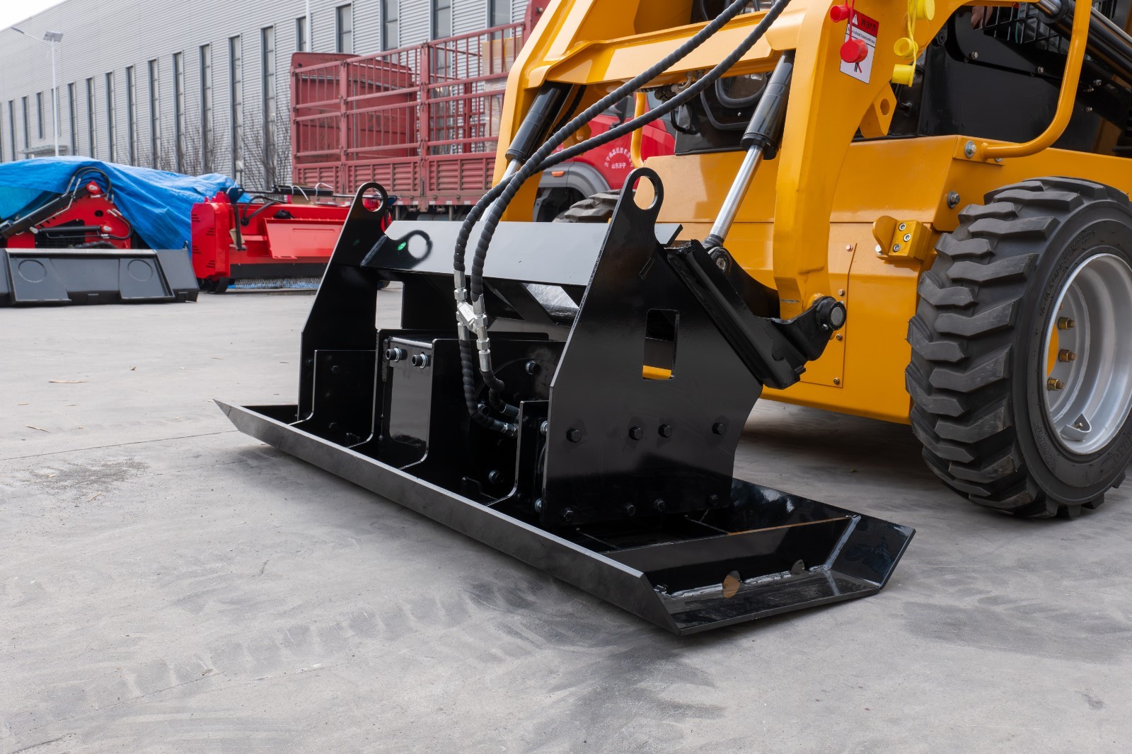 Road Vibratory Flat Plate Compactor fit Bobcat Skid Steer Loaders Free Shipping