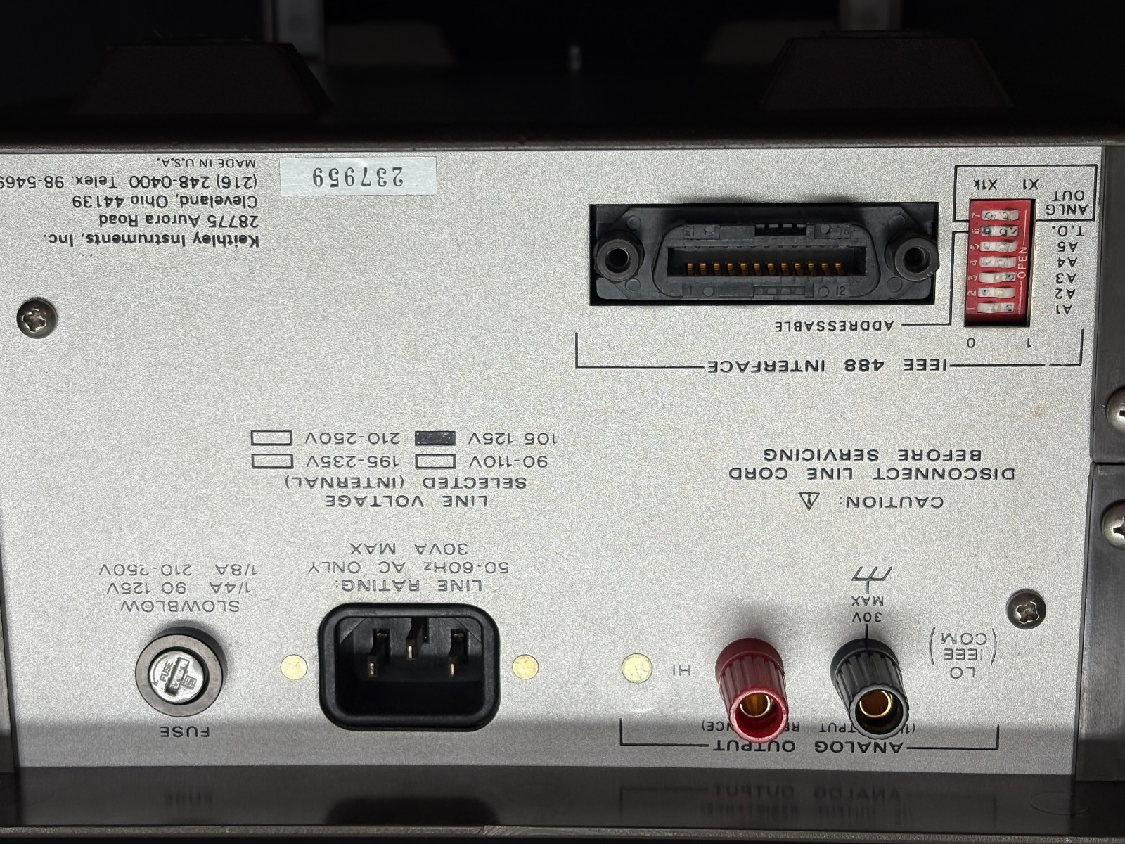 Keithley 181 Nanovoltmeter Sensitive DC Voltmeter Functional