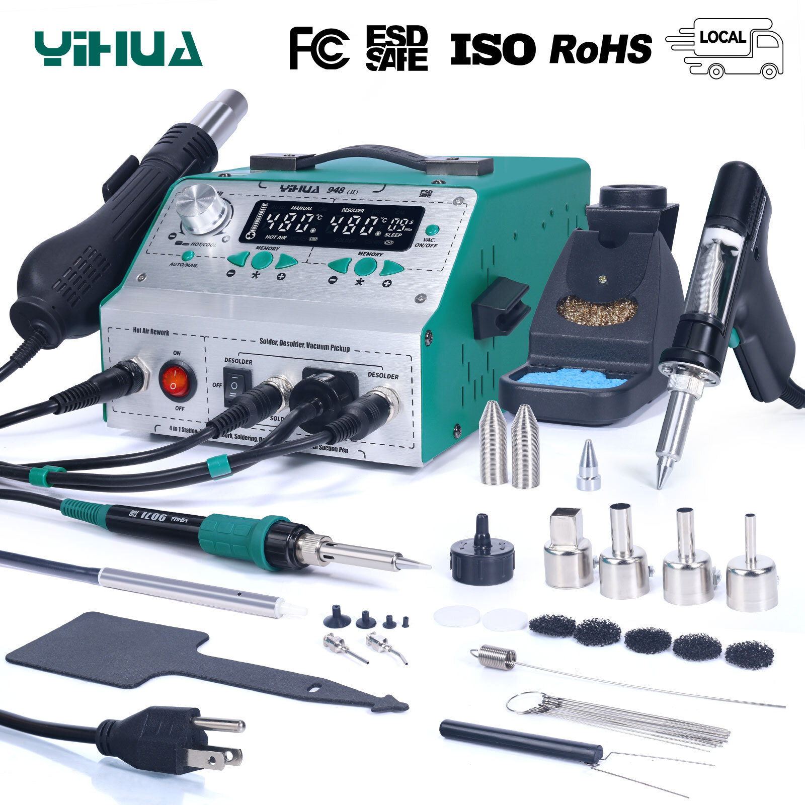 YIHUA882D 2 IN 1 /YIHUA948 Desoldering Station/YIHUA 948-II 4 IN 1 Welder Tools