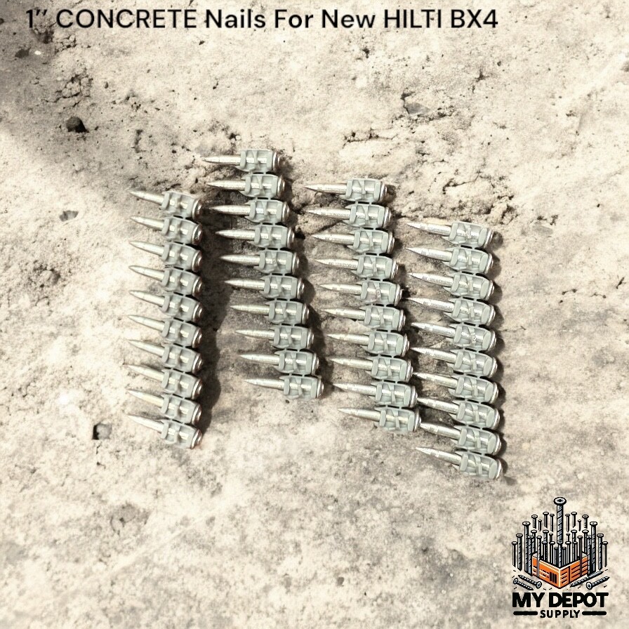 1000x 1’’ CONCRETE Nails for Hilti BX4 – NAILS FOR BX4 25mm Pins